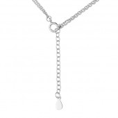 Colier argint cu dublu lantisor si bila DiAmanti Z1532N-DIA